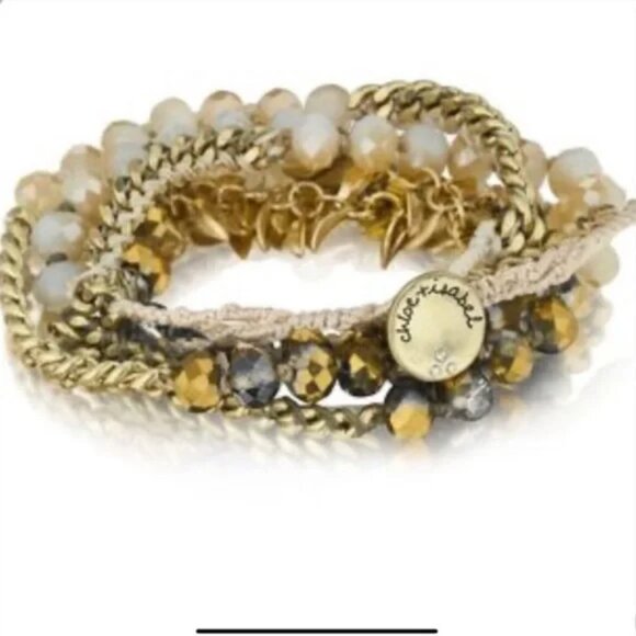 Chloe and Isabel Casablanca Bead + Fringe Multi-Wrap Bracelet B214N - Picture 3 of 7